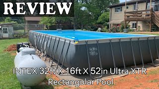 Intex 32ft X 16ft X 52in Ultra XTR Rectangular Pool  Review 2022 [upl. by Ducan]