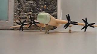 RC Tu95 Bear Model from Green Air Designs  First Tests [upl. by Ormsby895]