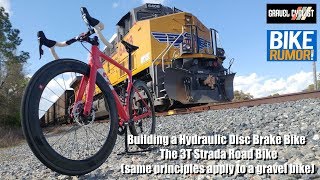 Building a Hydraulic Disc Brake Bike  The 3T Strada Road Bike [upl. by Denna]