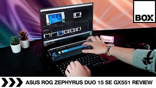 ASUS ROG Zephyrus Duo 15 SE GX551 Laptop Review [upl. by Krakow]