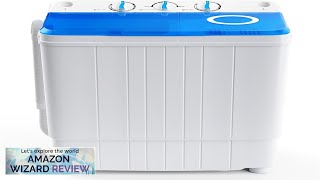 COSTWAY Portable Washing Machine 176 lbs Capacity Twin Tub 11 lbs Washer Review [upl. by Aivekahs]