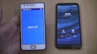 Incoming call ampRinging alarms at the Same Time Samsung S2 Android 11HONOR 9S red [upl. by Llij117]