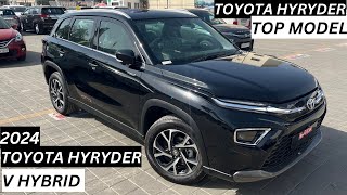 2024 Toyota Hyryder V Hybrid Review  Black Colour  Toyota Hyryder 2024 V Hybrid Top Model Review [upl. by Ayahs550]