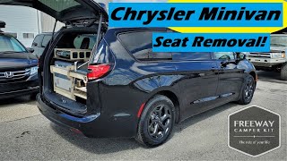 Chrysler Pacifica Grand Caravan Voyager seat removal [upl. by Ihcelek]