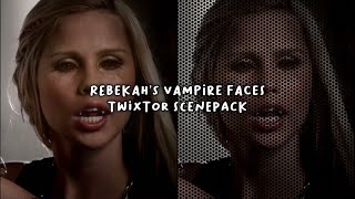 Rebekah’s Vampire Faces Twixtor Scenepack [upl. by Eekcaj]