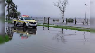 Enchente da lagoa dos Patos em Rio Grande Rio Grande do Sul 25 desetembro de 2023 [upl. by Ransome]