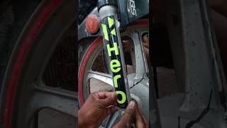 🔥Hero Splendor bikeSakar Hero sticker Modified viraltrending shortvideo 💯🌶️🔥 [upl. by Entsirhc]