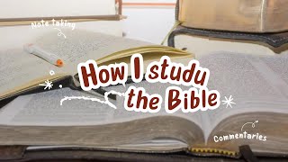 How I study the Bible stepbystep with Psalms 4 example [upl. by Einiffit]