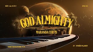 Maranda Curtis  God Almighty Backing Track Instrumental 86BPM Key Bb B amp C [upl. by Nolyag253]