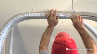 How To Install Bullnose Drywall Corner Bead [upl. by Nesline869]