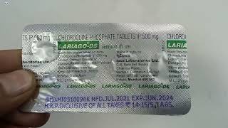 Lariago Ds Tablets  Chloroquine Phosphate 500mg Tablet  Lariago Ds Tablet Uses Dosage Side effects [upl. by Kilbride]