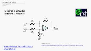 Operational Amplifiers  Differential Amplifiers [upl. by Ava]