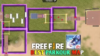 Best parkour map for Craftland custom  Free Fire  Parkour Map [upl. by Nosnarb466]