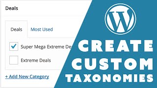 How To Create Custom Taxonomies In WordPress [upl. by Kcirrad]