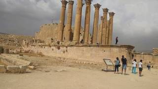 Jordania Templo de Artemisa en Jerash ciudad romana [upl. by Georgine]