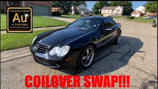 INSTALL amp TIPS TO ADJUSTING amp INSTALLING SILVER’S NEOMAX COILOVER MercedesBenz ⭐️SEE UPDATE BELOW [upl. by Ecirbaf]