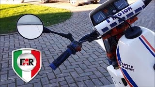 Specchietto da enduro  FAR 1820  unboxing  montaggio [upl. by Annaiel383]