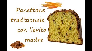 PANETTONE TRADIZIONALE CON LIEVITO MADRE  Facciamolo insieme [upl. by Lorain]