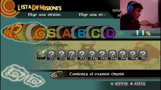 Exámenes chunnin y misiones extra  Naruto Ultimate Ninja Storm 1 [upl. by Cadmar]