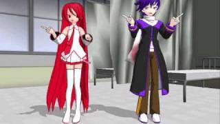 Kappa Nitori Taito and Kiku version MMD [upl. by Joela932]