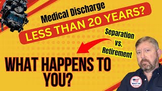 Military Medical Discharge Less Than 20 Years  Separation Pay or Disability Retirement military [upl. by Allx15]