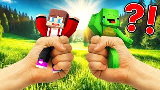 JJ and Mikey vs Real World  Minecraft Maizen [upl. by Cai]