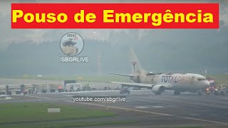 737 PEGA FOGO DURANTE POUSO DE EMERGÊNCIA EM GUARULHOS  VÍDEO COMPLETO [upl. by Lillian927]