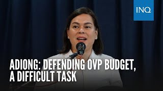 Adiong Defending OVP budget a difficult task [upl. by Saturday]