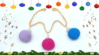 😍 GUIRNALDA DE ESFERAS NAVIDEÑAS AMIGURUMI CALENDARIO DE ADVIENTO DIA 20  TUTORIAL PASO A PASO 😍 [upl. by Arral]