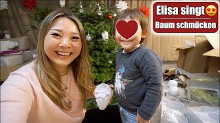 Elisa singt Bruder Jakob 😍 Weihnachtsbaum schmücken mit den Kindern  Familienleben  Mamiseelen [upl. by Yespmed]