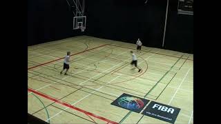 Basketball 3 on 0 Basket Cut  Down Screen  V Cut  Rotation Drill [upl. by Oderfla]