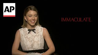 Sydney Sweeney on primal guttural rage in Immaculate  AP interview [upl. by Fran]