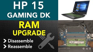 Hp Pavilion Gaming 15 Dk  xxx Ram Upgrade STEP By STEP [upl. by Aihselat]