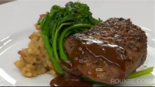 How to make Beef Tenderloin w Peppercorn Sauce  Steak au Poivre [upl. by Audris]