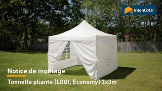 Montage 3x3 m  Tonnelle pliante Economy [upl. by Aihsar]