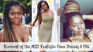 Removal of the MOST Realistic Faux Dreads and FAQs [upl. by Sloan948]