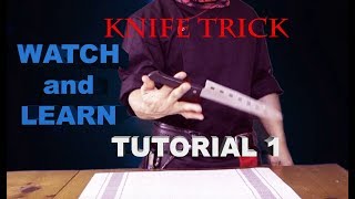 KNIFE TRICKS TUTORIAL 1 TEPPANYAKI TRICKS REVEALED AND TUTORIALS [upl. by Ataga874]