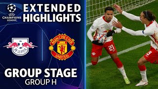 RB Leipzig vs Manchester United Extended Highlights  UCL on CBS Sports [upl. by Adiasteb]