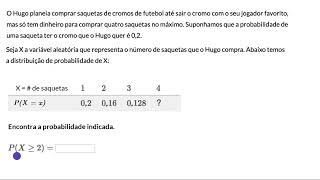 Distribuição de probabilidade discreta Exemplo  Khan Academy em português MACS 11º ano [upl. by Erdnassac220]