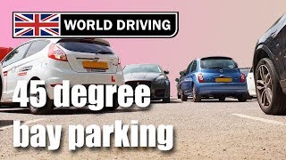 Reverse Bay Parking Manoeuvre Made Simple 45° Method  UK Driving Test [upl. by Herahab]