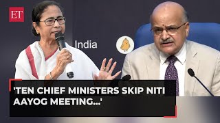 On Mamata Banerjees MicOff charge against Centre a clarification from NITI Aayog CEO [upl. by Salomie164]