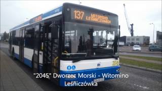 Autobusem po Gdyni Linia 137 2045 Kier Witomino Leśniczówka Linia zlikwidowana [upl. by Ttegirb]