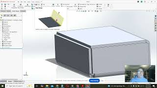 Sheet metal box Topdown design [upl. by Nemracledairam334]