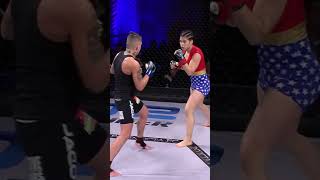 Rachael Ostovich takes down Christine Ferea and tries for RNC sports mma bjj [upl. by Kessia27]