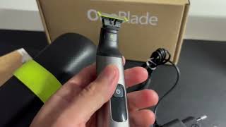 Philips OneBlade Pro FaceBody Ideal para recortar barba cuerpo y afeitar [upl. by Iramat]