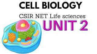 CSIR NET life science Unit 2 cell biology [upl. by Jillane]