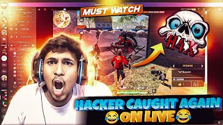 FREE FIRE HACKERSCRIPT USER CAUGHT 🤣🤣 ON LIVE [upl. by Jobina]