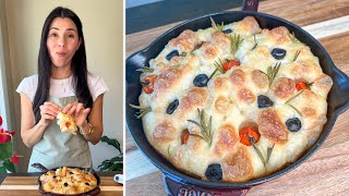 Como hacer Focaccia en casa receta fácil SinAmasar [upl. by Veradia6]