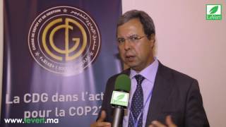 COP22Abdellatif Zaghnoun dévoile La Stratégie Climat de la CDG [upl. by Augusto]