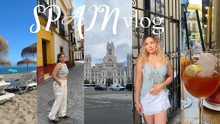 2 weeks in Spain Vlog  Madrid Seville Malaga [upl. by Assetnoc]